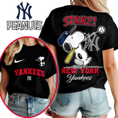 New York Yankees | Premium MLB x Peanuts Fan 3D Shirt