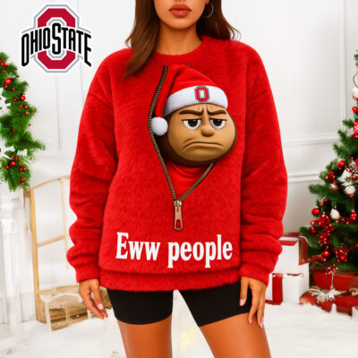 Ohio State Buckeyes | Premium NCAA Mascot Eww People Christmas 3D Sweater