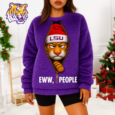 LSU Tigers | Premium NCAA Mascot Eww People Christmas 3D Sweater