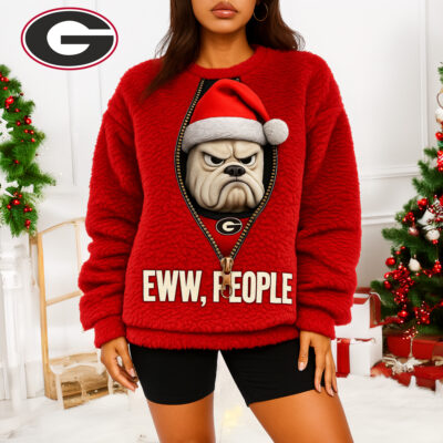 Georgia Bulldogs | Premium NCAA Mascot Eww People Christmas 3D Sweater
