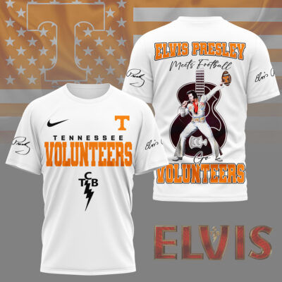 Tennessee Volunteers | Premium NCAA Elvis Presley Fan 3D Shirt