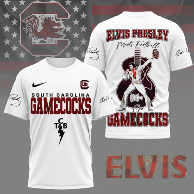 South Carolina Gamecocks | Premium NCAA Elvis Presley Fan 3D Shirt