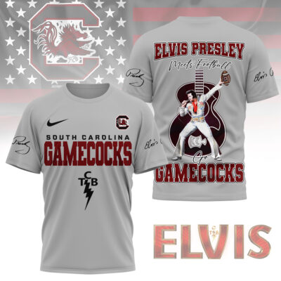 South Carolina Gamecocks | Premium NCAA Elvis Presley Fan 3D Shirt