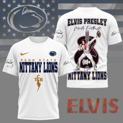 Penn State Nittany Lions | Premium NCAA Elvis Presley Fan 3D Shirt