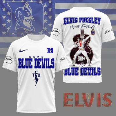 Duke Blue Devils | Premium NCAA Elvis Presley Fan 3D Shirt
