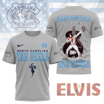 North Carolina Tar Heels | Premium NCAA Elvis Presley Fan 3D Shirt