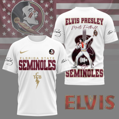 Florida State Seminoles | Premium NCAA Elvis Presley Fan 3D Shirt