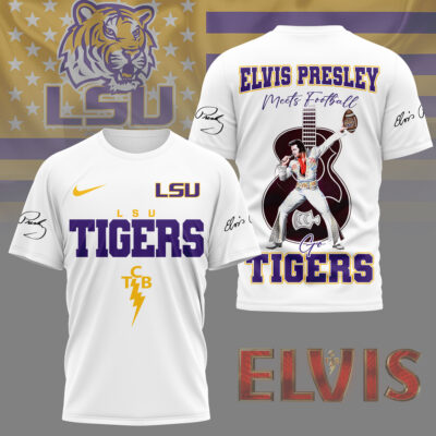 LSU Tigers | Premium NCAA Elvis Presley Fan 3D Shirt