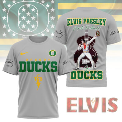 Oregon Ducks | Premium NCAA Elvis Presley Fan 3D Shirt