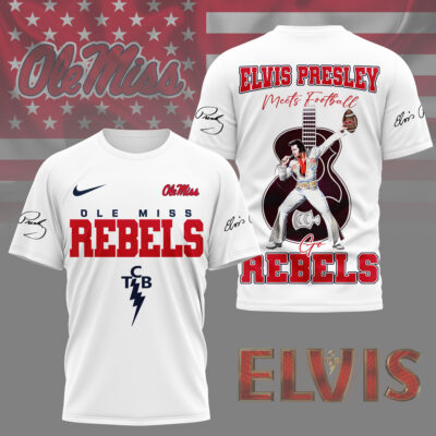 Ole Miss Rebels | Premium NCAA Elvis Presley Fan 3D Shirt