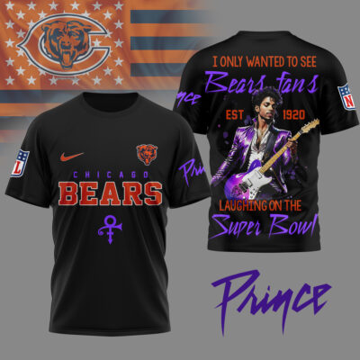 Chicago Bears | Premium NFL Prince Purple Reign Fan 3D Shirt