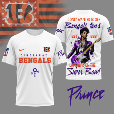 Cincinnati Bengals | Premium NFL Prince Purple Reign Fan 3D Shirt
