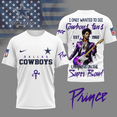 Dallas Cowboys | Premium NFL Prince Purple Reign Fan 3D Shirt