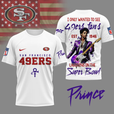 San Francisco 49ers | Premium NFL Prince Purple Reign Fan 3D Shirt