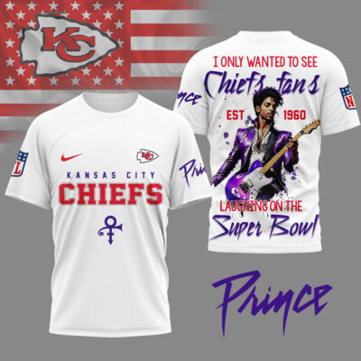 Kansas City Chiefs | Premium NFL Prince Purple Reign Fan 3D Shirt