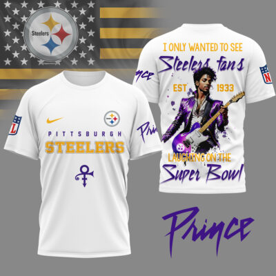 Pittsburgh Steelers | Premium NFL Prince Purple Reign Fan 3D Shirt