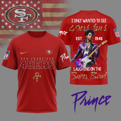 San Francisco 49ers | Premium NFL Prince Purple Reign Fan 3D Shirt