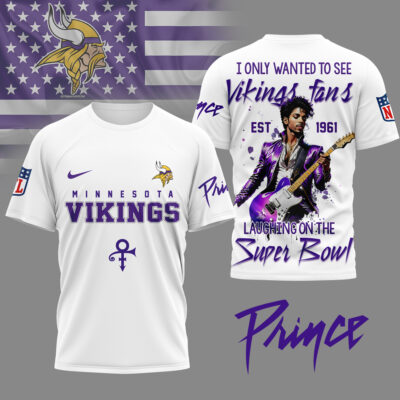 Minnesota Vikings | Premium NFL Prince Purple Reign Fan 3D Shirt
