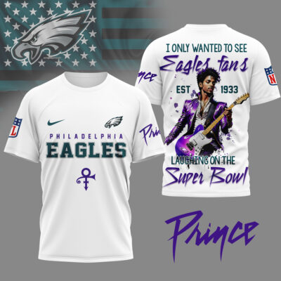 Philadelphia Eagles | Premium NFL Prince Purple Reign Fan 3D Shirt