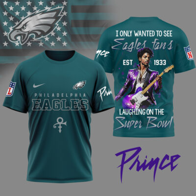 Philadelphia Eagles | Premium NFL Prince Purple Reign Fan 3D Shirt