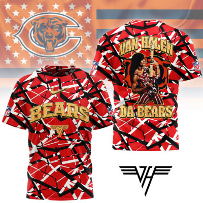 Chicago Bears | Premium NFL Van Halen Fan 3D Shirt - 3XL