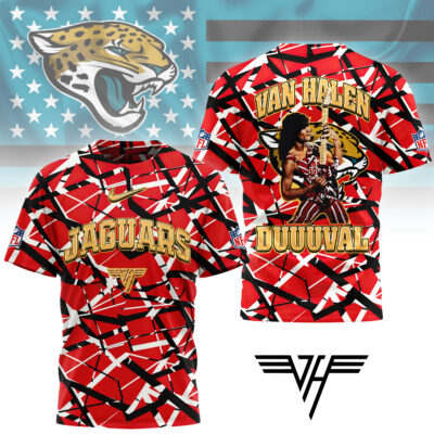 Jacksonville Jaguars | Premium NFL Van Halen Fan 3D Shirt