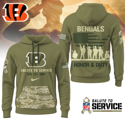 Cincinnati Bengals | Premium NFL Salute To Service Hoodie