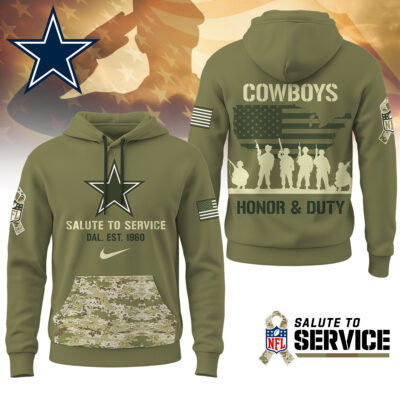 Dallas Cowboys | Premium NFL Salute To Service Hoodie