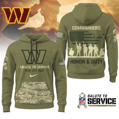 Washington Commanders | Premium NFL Salute To Service Hoodie