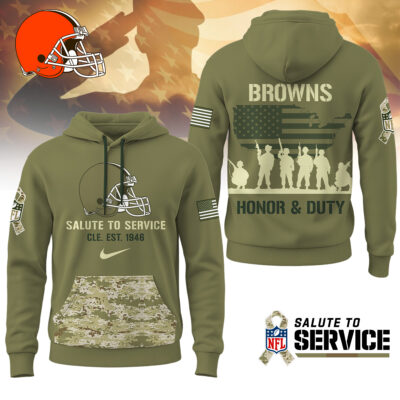 Cleveland Browns | Premium NFL Salute To Service Hoodie