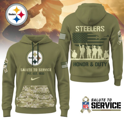 Pittsburgh Steelers | Premium NFL Salute To Service Hoodie