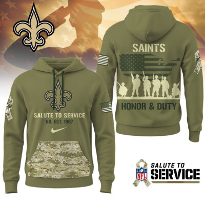 New Orleans Saints | Premium NFL Salute To Service Hoodie