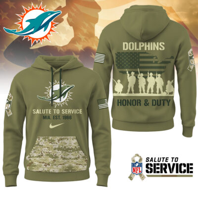 Miami Dolphins | Premium NFL Salute To Service Hoodie
