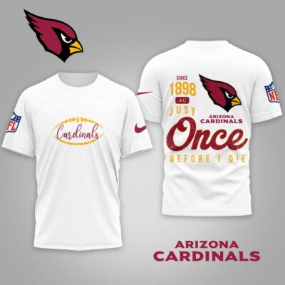 Arizona Cardinals | Premium NFL Once Before I Die Shirt - White
