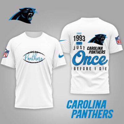 Carolina Panthers | Premium NFL Once Before I Die Shirt