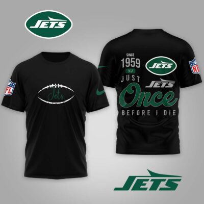 New York Jets | Premium NFL Once Before I Die Shirt - Black