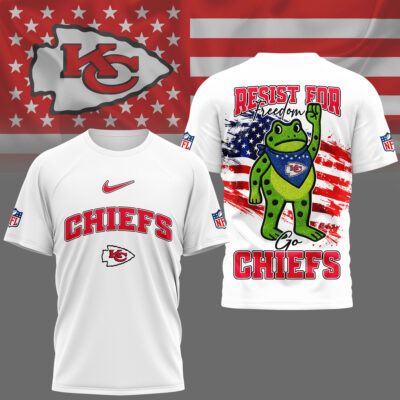 Kansas City Chiefs | Premium NFL Freedom Frog Fan 3D Shirt