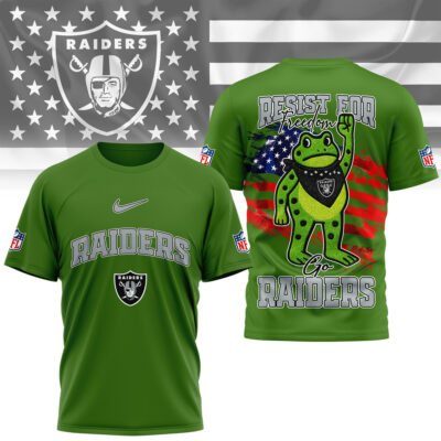 Las Vegas Raiders | Premium NFL Freedom Frog Fan 3D Shirt