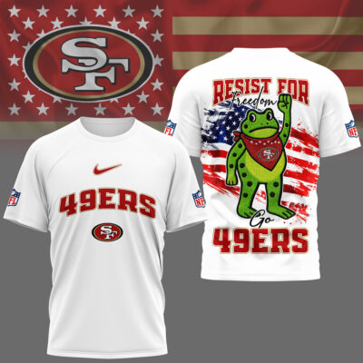 San Francisco 49ers | Premium NFL Freedom Frog Fan 3D Shirt