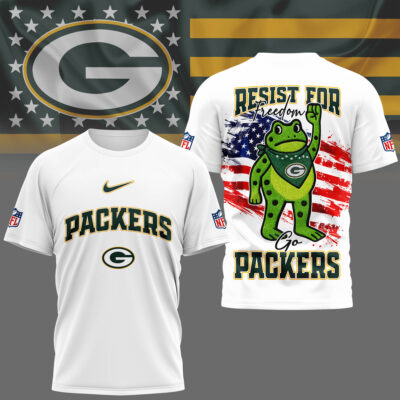 Green Bay Packers | Premium NFL Freedom Frog Fan 3D Shirt