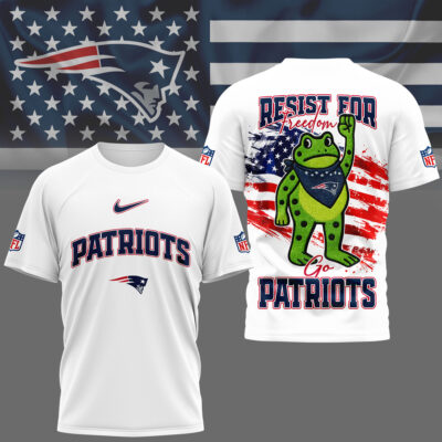 New England Patriots | Premium NFL Freedom Frog Fan 3D Shirt