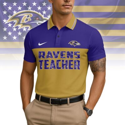 Baltimore Ravens | Premium NFL Teacher Appreciation Polo Shirt