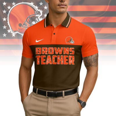 Cleveland Browns | Premium NFL Teacher Appreciation Polo Shirt
