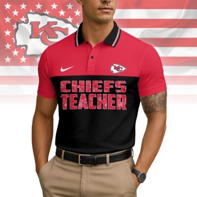 Kansas City Chiefs | Premium NFL Teacher Appreciation Polo Shirt