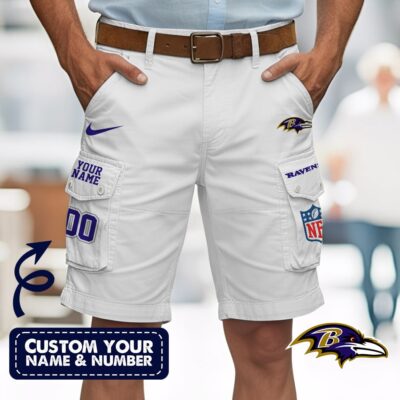 Baltimore Ravens | Premium NFL Custom Short With Square Pocket