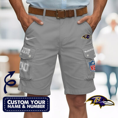 Baltimore Ravens | Premium NFL Custom Short With Square Pocket