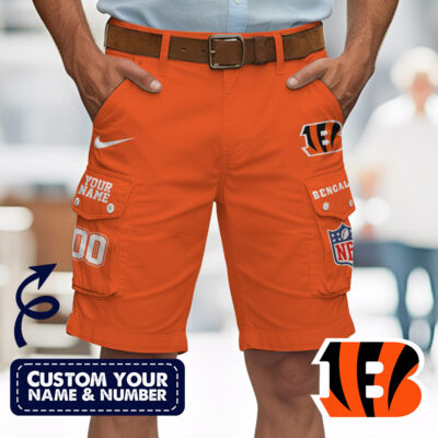 Cincinnati Bengals | Premium NFL Custom Short With Square Pocket