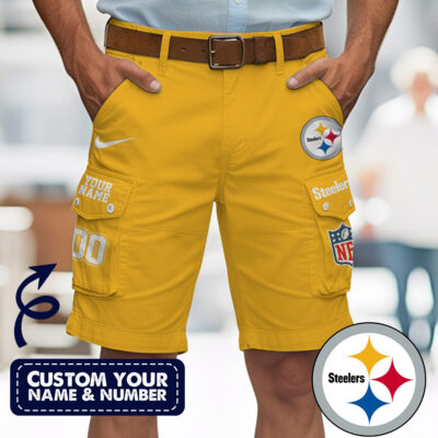 Pittsburgh Steelers | Premium NFL Custom Short With Square Pocket