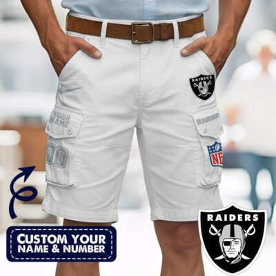 Las Vegas Raiders | Premium NFL Custom Short With Square Pocket