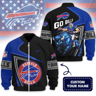 Buffalo Bills | Premium NFL Game Day 3D Bomber Jacket - L